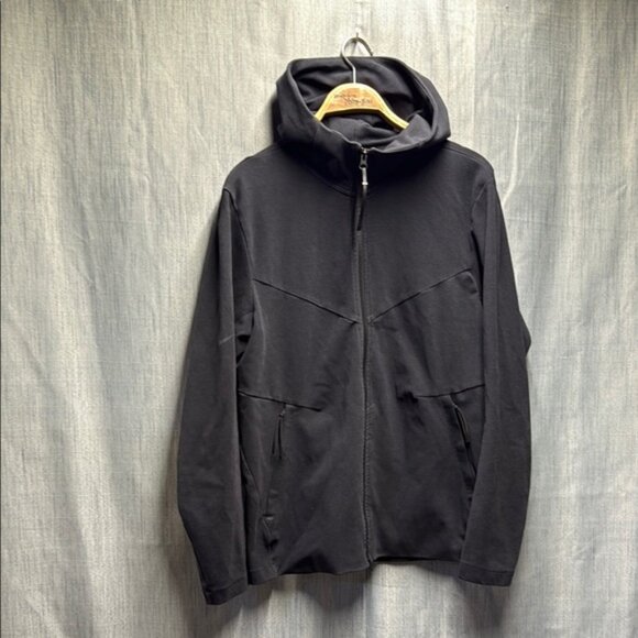 Nike Black Hooded Jacket  sweater size medium - Picture 1 of 10